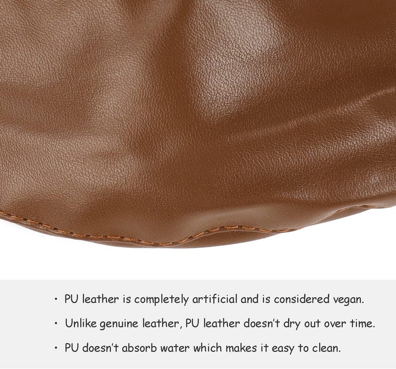 Wheebo PU Leather Berets for Women French Beret Hats Artist Painter Hat Classic Solid Style - Image 5
